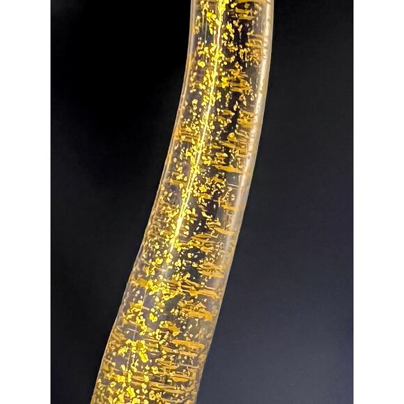 RARE Murano Zanfirico Latticino Glass Decanter Arlecchino Ribbon Gold Aventurine - Picture 5 of 11